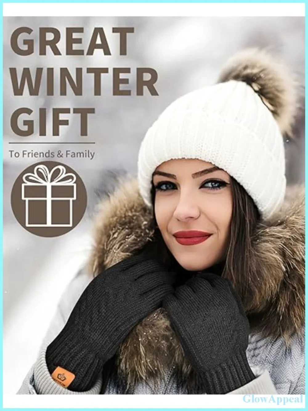 Thermal Winter Gloves Fleece Lined Touchscreen Knit Unisex